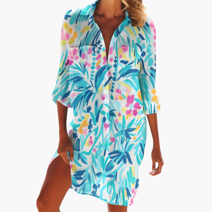 Dam Klänning | Oversized | Med Knappar | Sommar