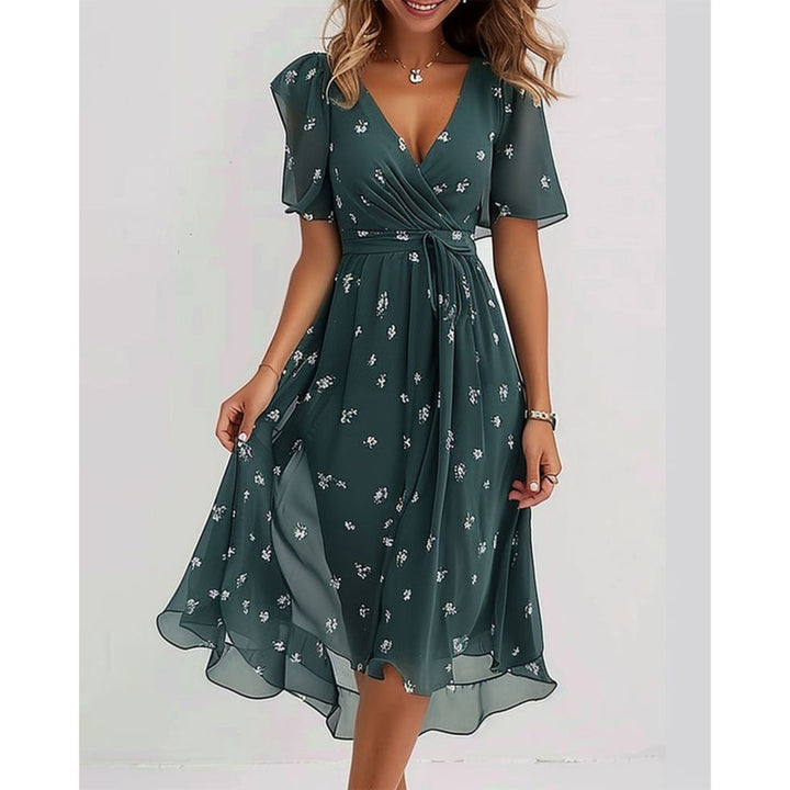 Dam Klänning | Elegant | V-ringad | Sommar