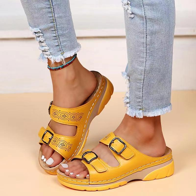Dam Sandaler | Bekväma | Justerbara Spännen | Sommar