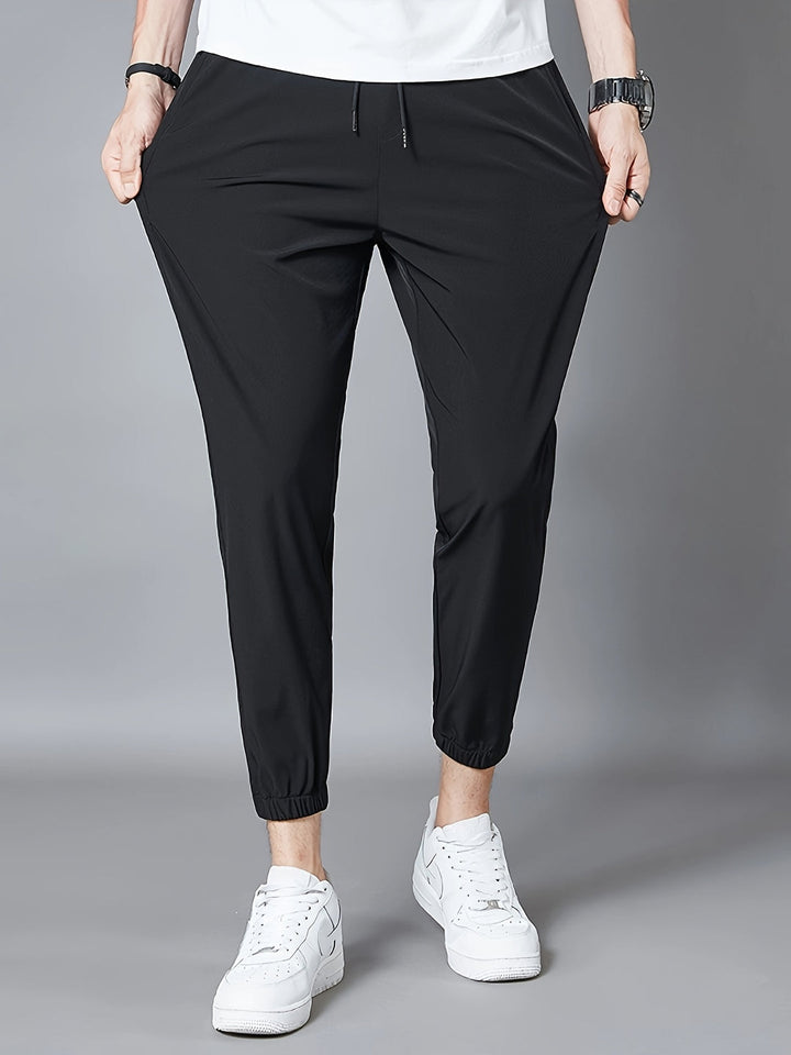 Herr Jogger Byxor | Tapered | Elastisk Midja | Sommar
