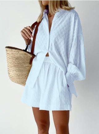 set för kvinnor | Blus och shorts | Trendig stil | Levande färger