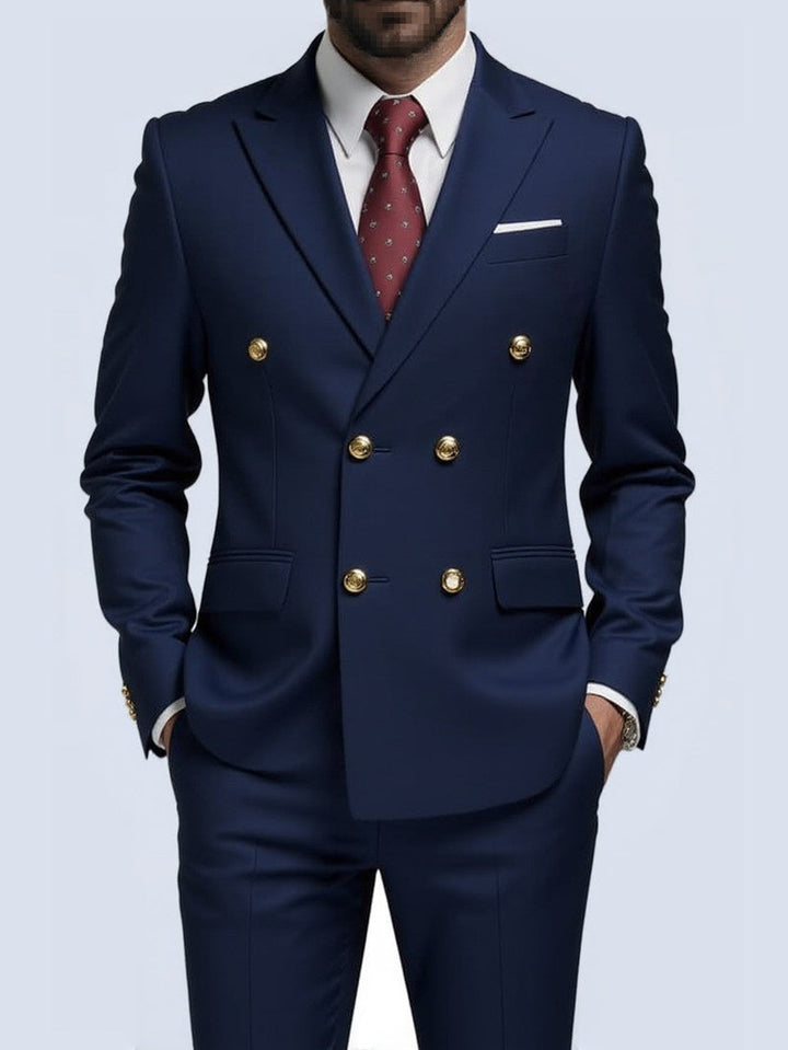 Herr Blazer | Getailleerd Elegant | Dubbelknäppt | Sommar