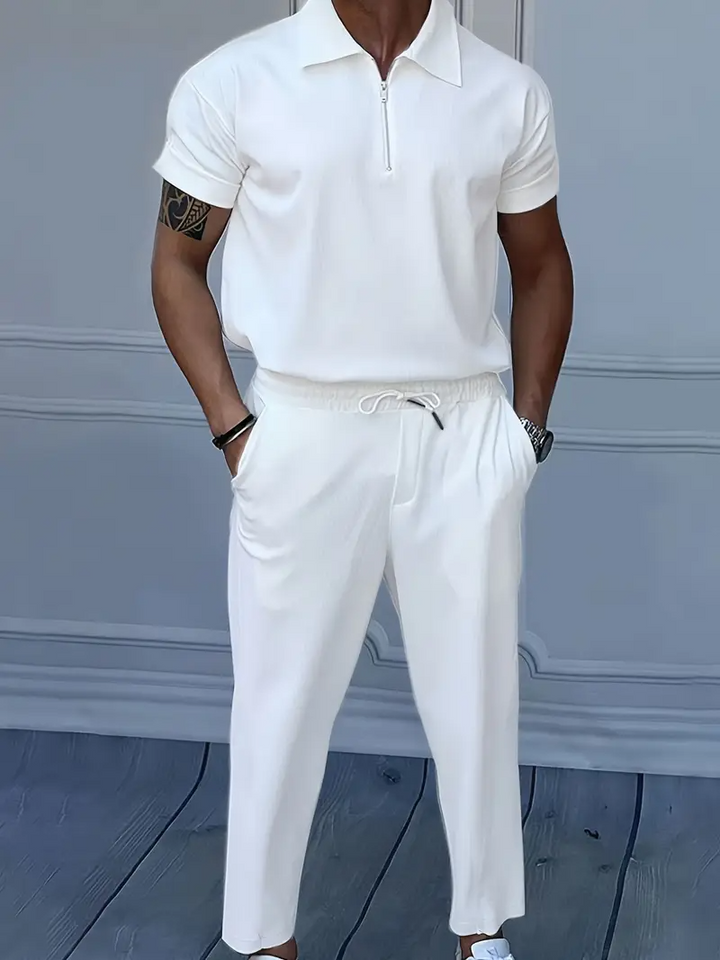 Herr Set | Tapered | Med Dragkedja | Sommar