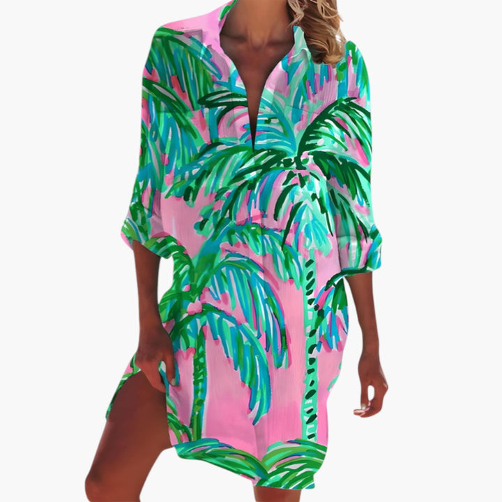 Dam Klänning | Oversized | Med Knappar | Sommar