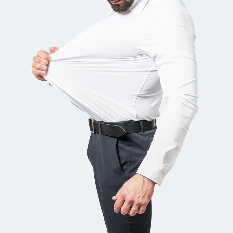 Herr Skjorta | Slimfit Elegant | Med Knappar | Sommar
