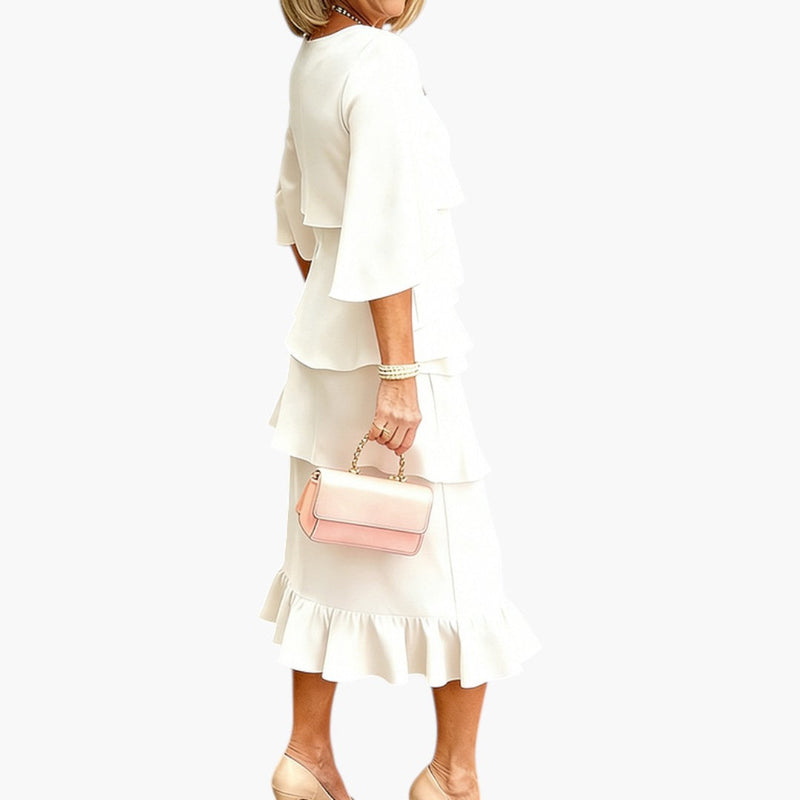 Dam Klänning | Elegant | Volangdesign | Sommar