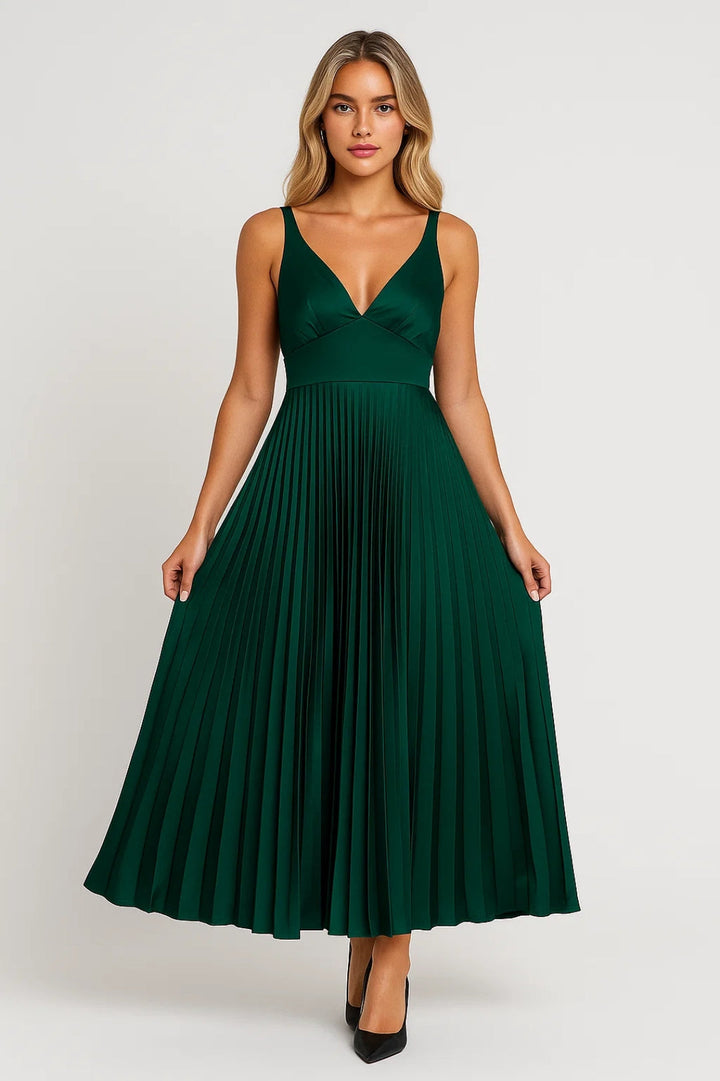 Dam Klänning | Elegant | Djup V-ringning | Sommar