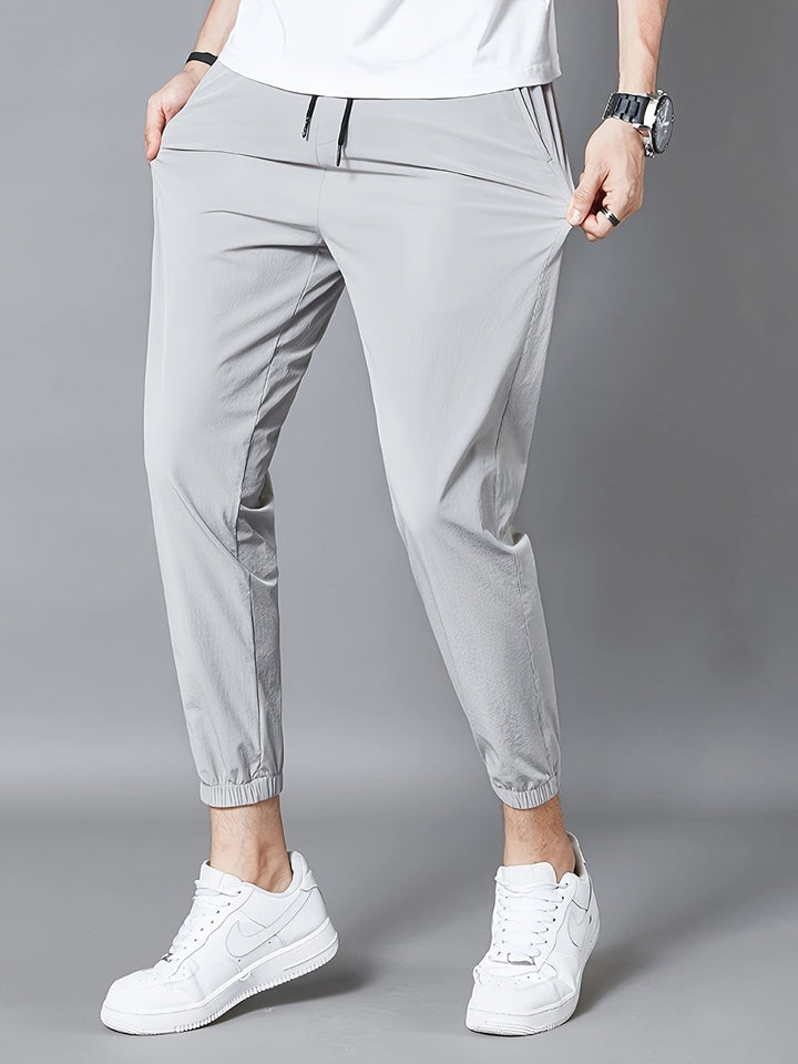 Herr Jogger Byxor | Tapered | Elastisk Midja | Sommar