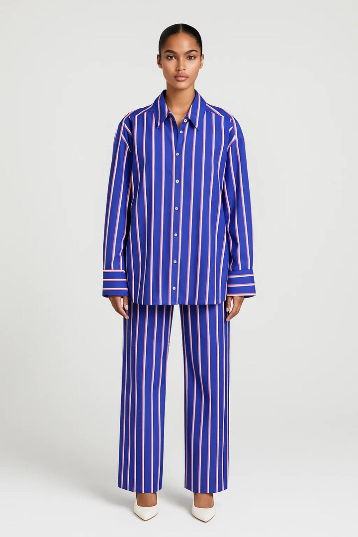Dam Set | Oversized | Med Knappar | Sommar