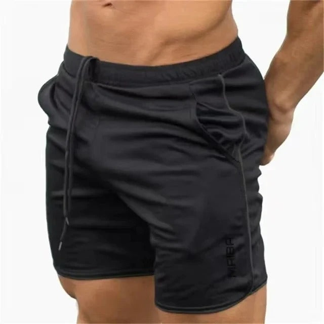 Herr Sportshorts | Slimfit Kort | Elastisk Midja | Sommar