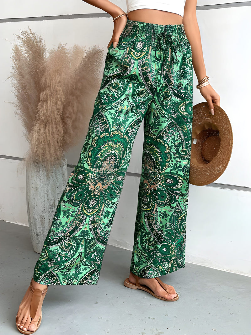 Dambyxor | Bohemisk Paisley & Blommönster | Vida Ben & Resårmidja | Polyester