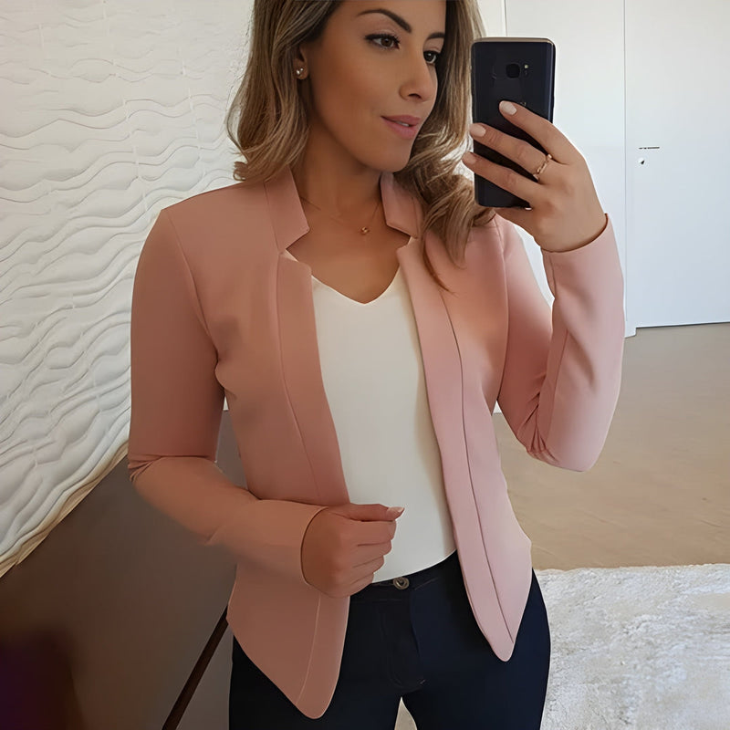 Dam Blazer | Slim Fit | Öppen Modell | Lätt Kontorsstil