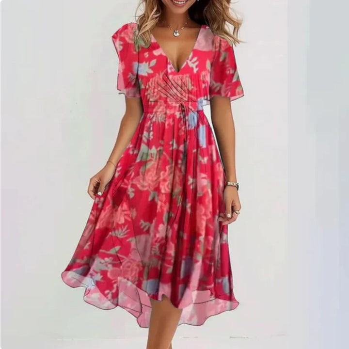 Dam Klänning | Elegant | V-ringad | Sommar