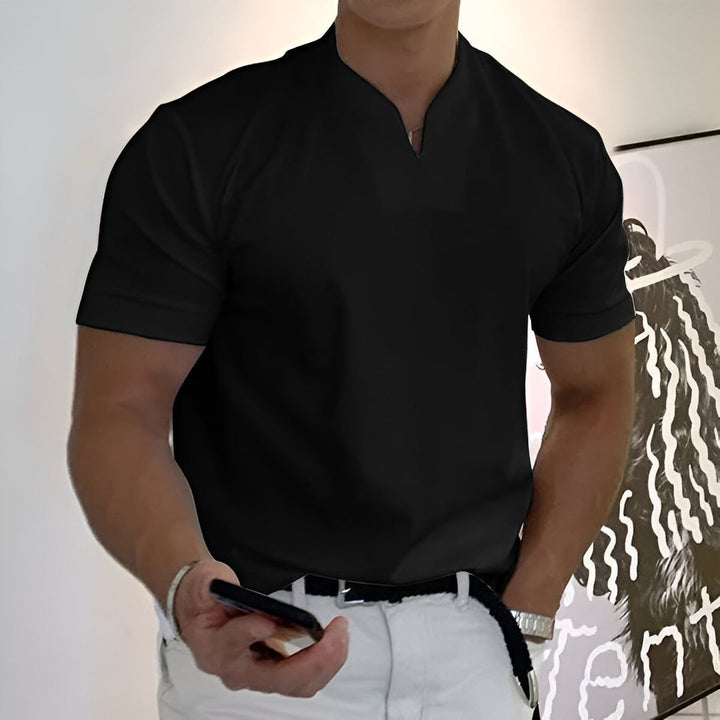 Herr T-shirt | Slimfit | Öppen Hals | Sommar
