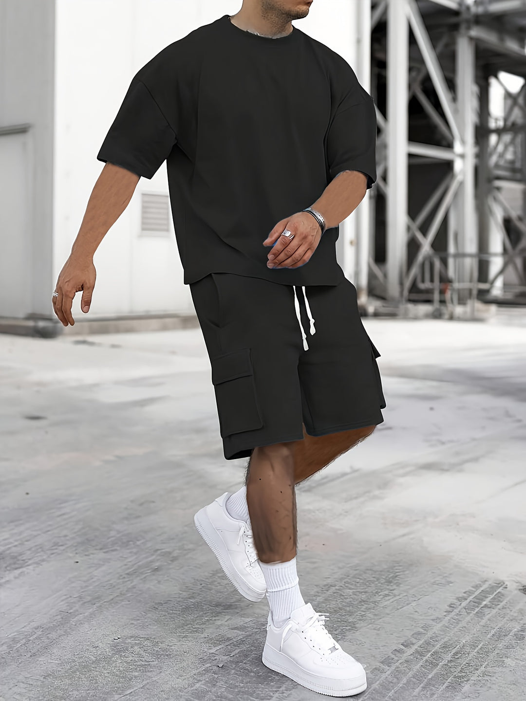 Herr Set | Oversized | Met Koordsluiting | Sommar