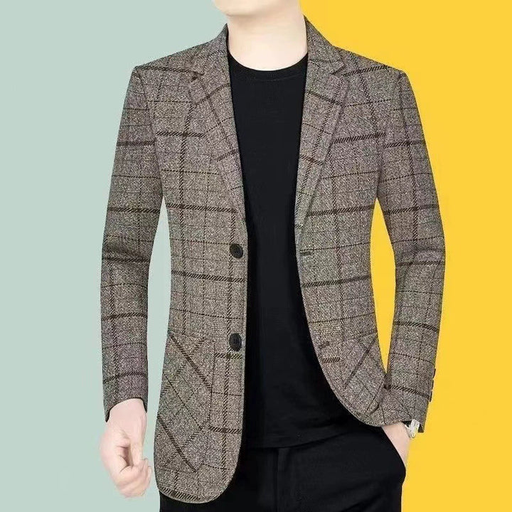 Herr Blazer | Vintage Slimfit | Rutmönster