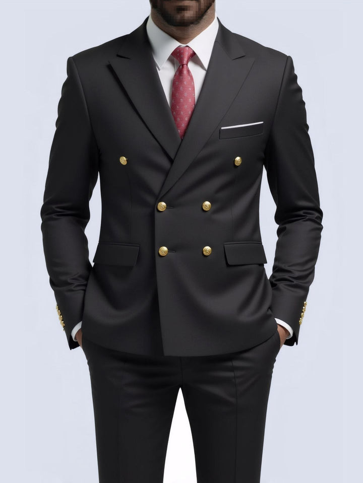 Herr Blazer | Getailleerd Elegant | Dubbelknäppt | Sommar