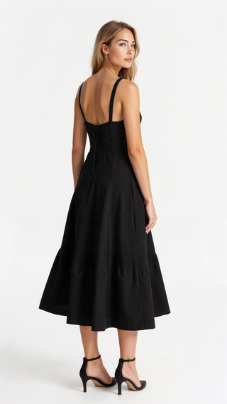 Midjeklänning för kvinnor | Bustier Design | Graciös &amp; Elegant | Tidlös stil