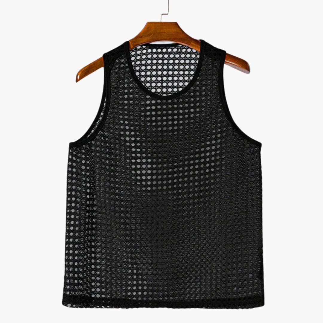 Herr Linne | Avslappnad | Ärmlös Design | Sommar