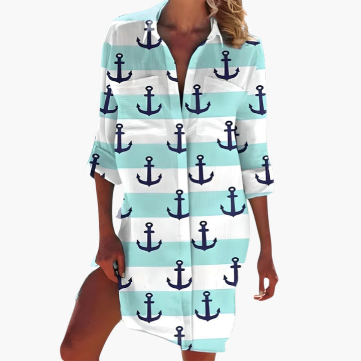 Dam Klänning | Oversized | Med Knappar | Sommar