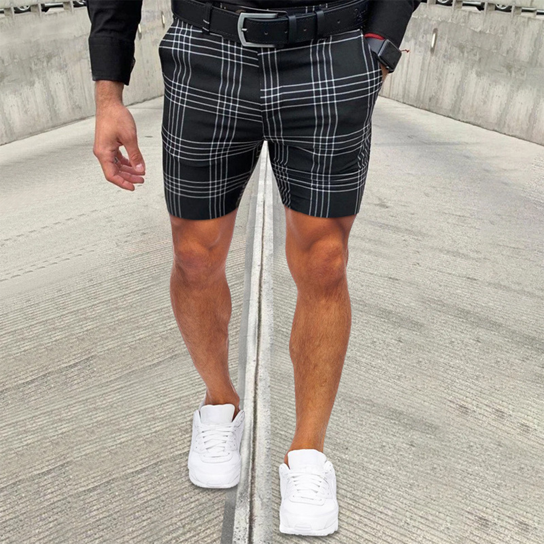 Herr Shorts | Smal Passform | Rutmönster | Sommar