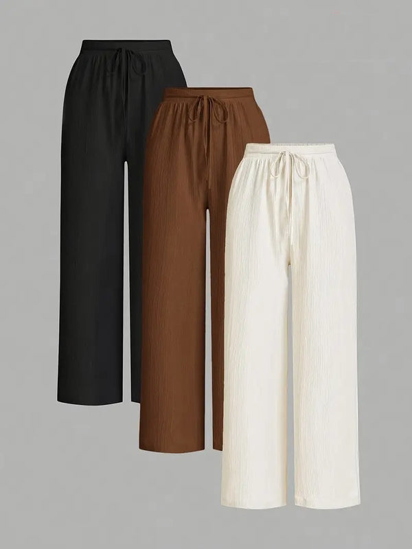 Dams Byxor | Enfärgad & Rätt Ben | All-Season Stil & Mångsidig Passform