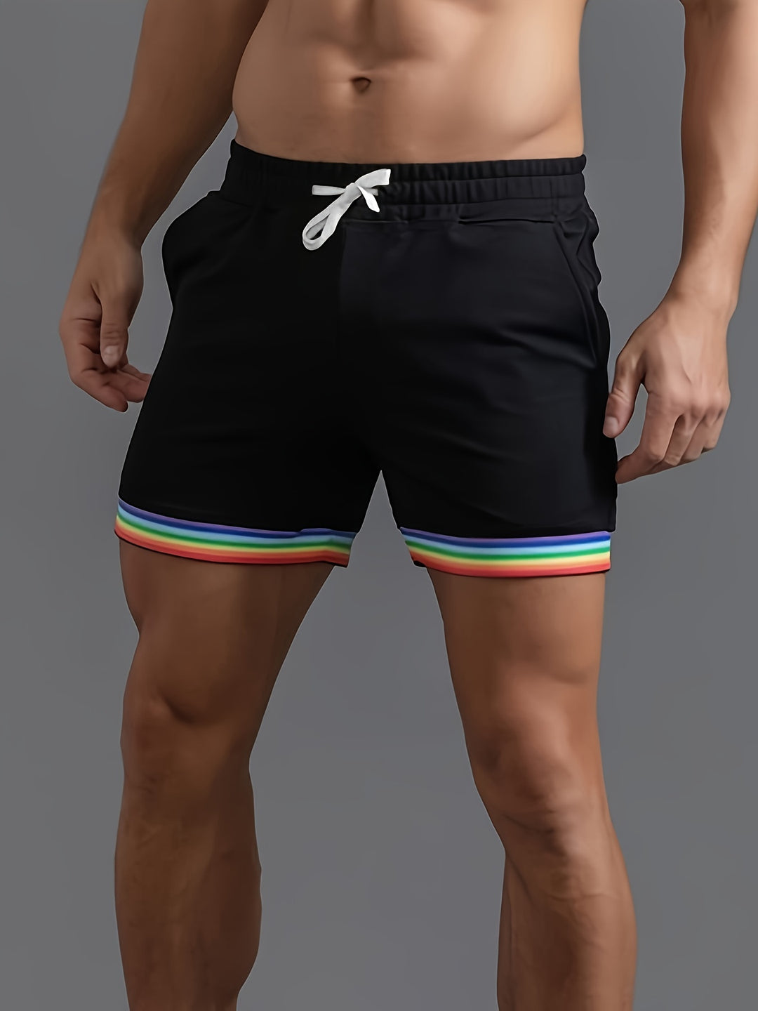 Herr Shorts | Slimfit | Med Snörning | Kort Modell | Sommar