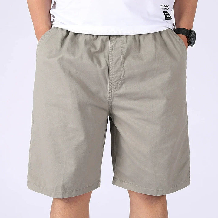 Herr Shorts | Rak Passform | Elastisk Midja | Sommar