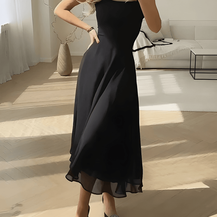 Klänning Midi | Elegant A-linje Midiklänning | Tidlös Design | Festklänning