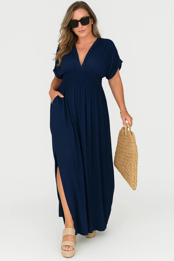 Dam Klänning | Elegant | V-ringning | Sommar