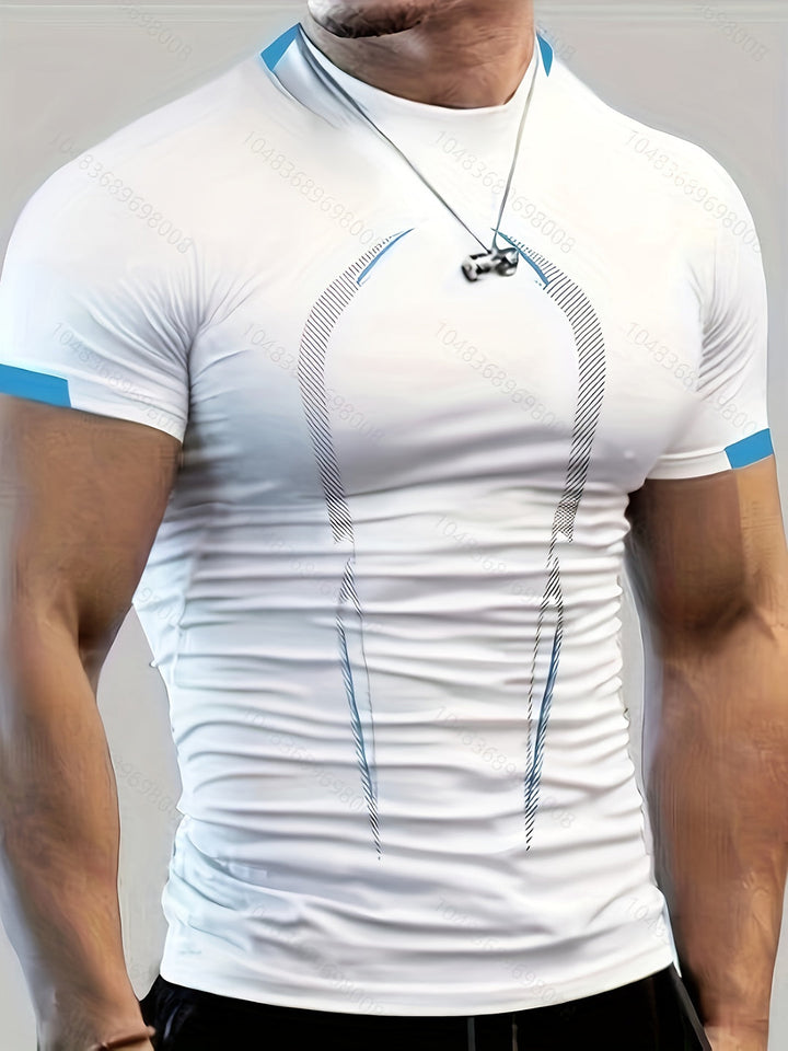 Herr T-shirt | Slimfit | Kort Ärm | Rund Hals | Sommar