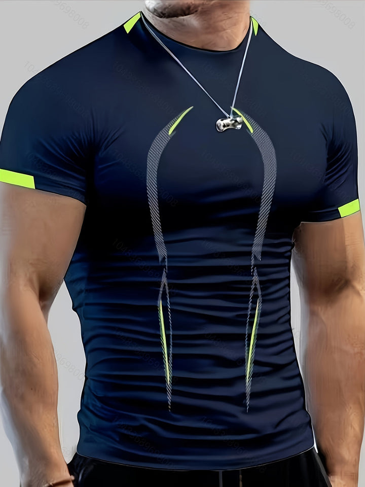 Herr T-shirt | Slimfit | Kort Ärm | Rund Hals | Sommar