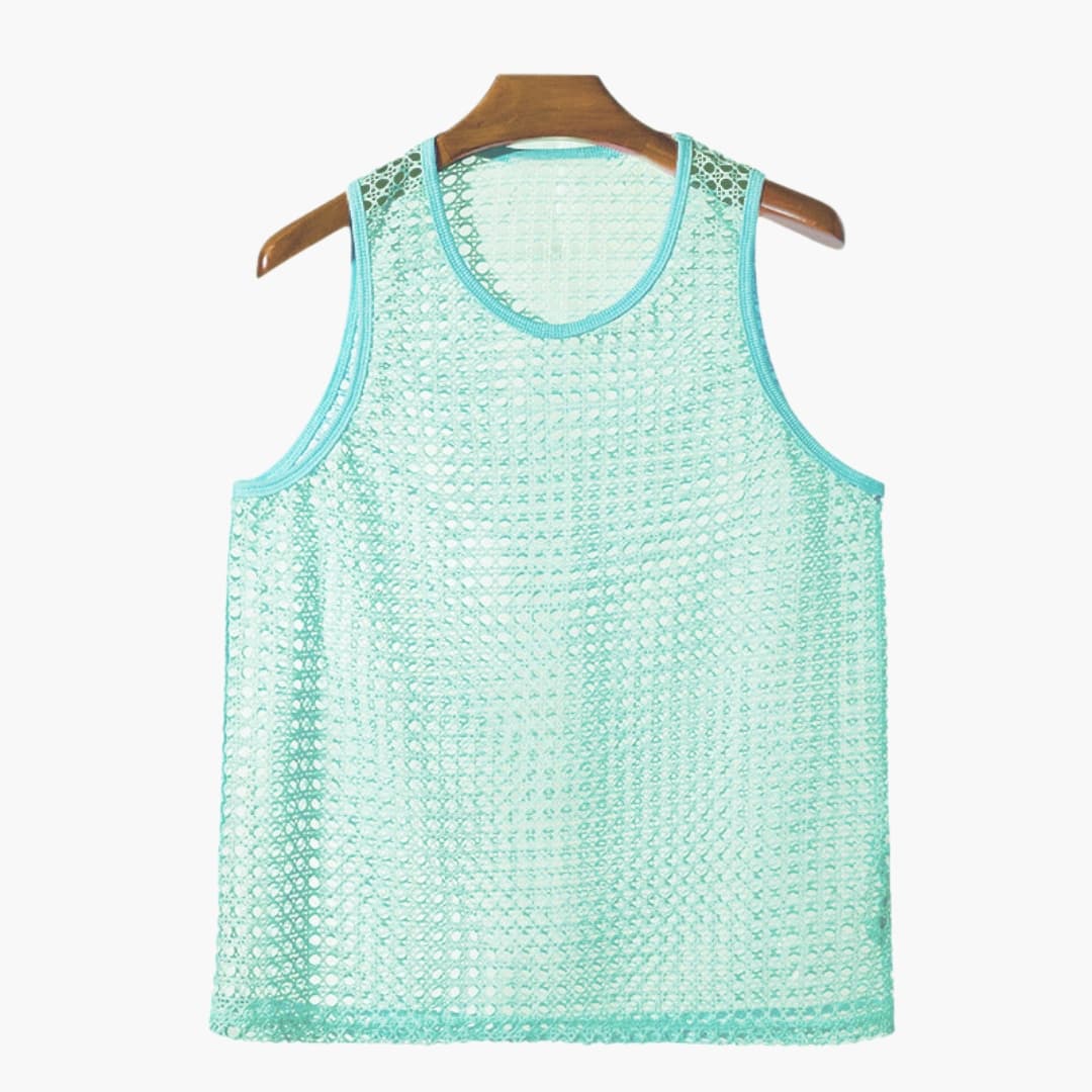 Herr Linne | Avslappnad | Ärmlös Design | Sommar