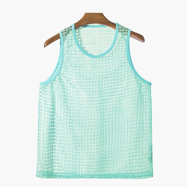 Herr Linne | Avslappnad | Ärmlös Design | Sommar