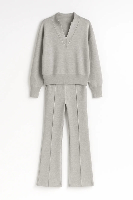Dam Set | Ledig Silhuett | Flared Byxor | Sommar