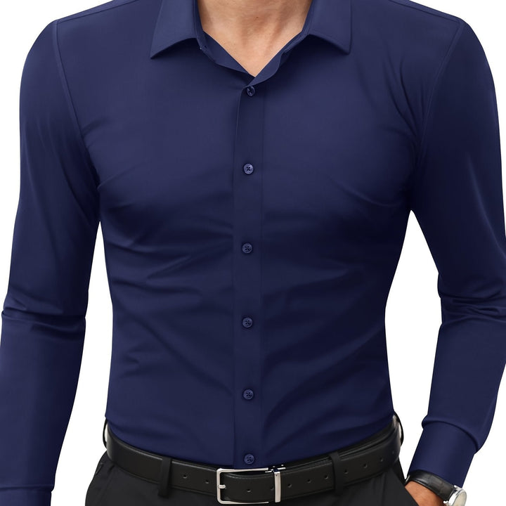 Herr Skjorta | Slimfit | Med Knappar | Sommar