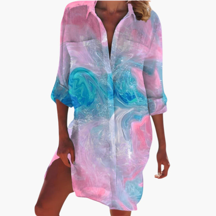 Dam Klänning | Oversized | Med Knappar | Sommar
