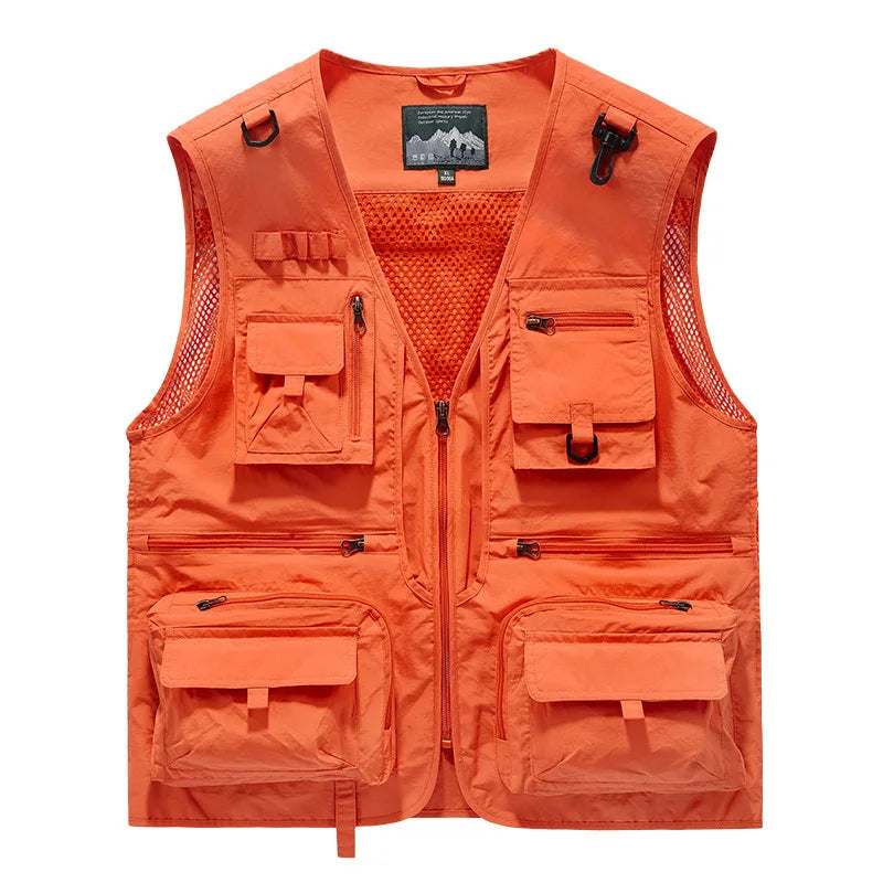 Herr Bodywarmer | Outdoor | Flera Fickor | Sommar