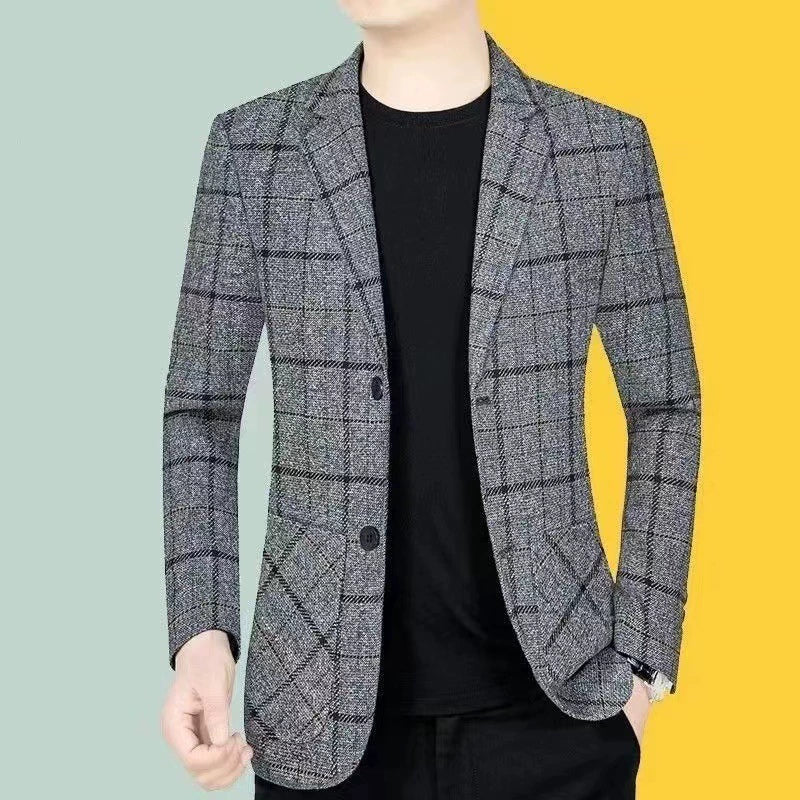 Herr Blazer | Vintage Slimfit | Rutmönster