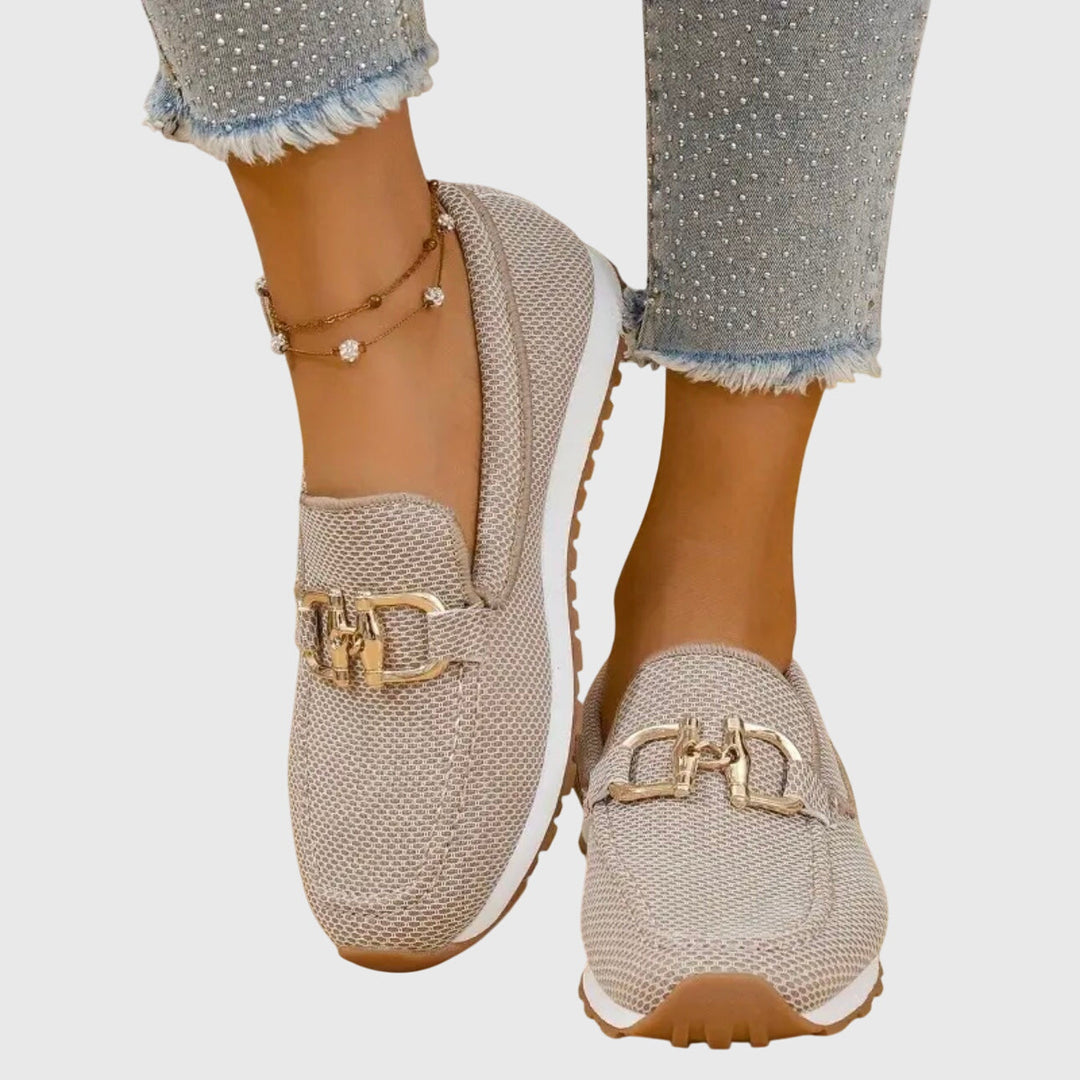 Dam Skor | Loafers | Metallspänne | Sommar