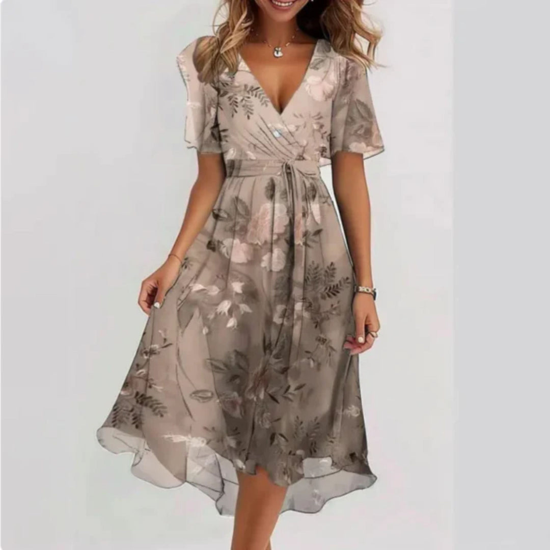 Dam Klänning | Elegant | V-ringad | Sommar