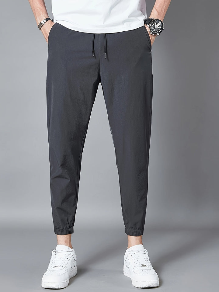 Herr Jogger Byxor | Tapered | Elastisk Midja | Sommar