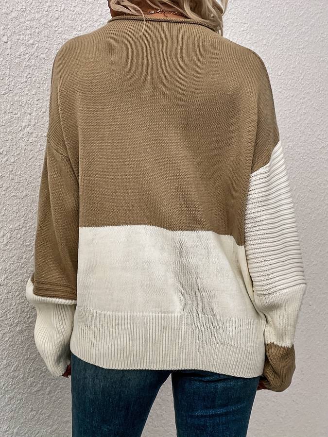 Elegant och snygg hösttröja med långa ärmar för kvinnor | Maja