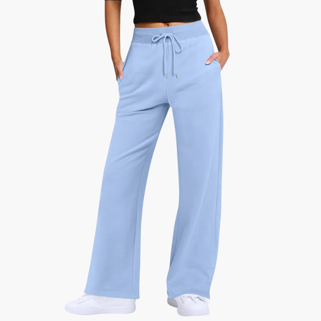 Dam Byxor | Wide Leg | Dragsko Midja | Sommar