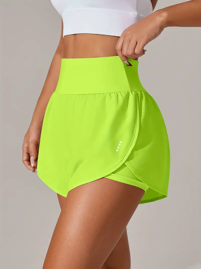Dam Yoga Shorts | Avslappnad Passform & Hög Midja | Perfekt för Vår, Sommar & Höst