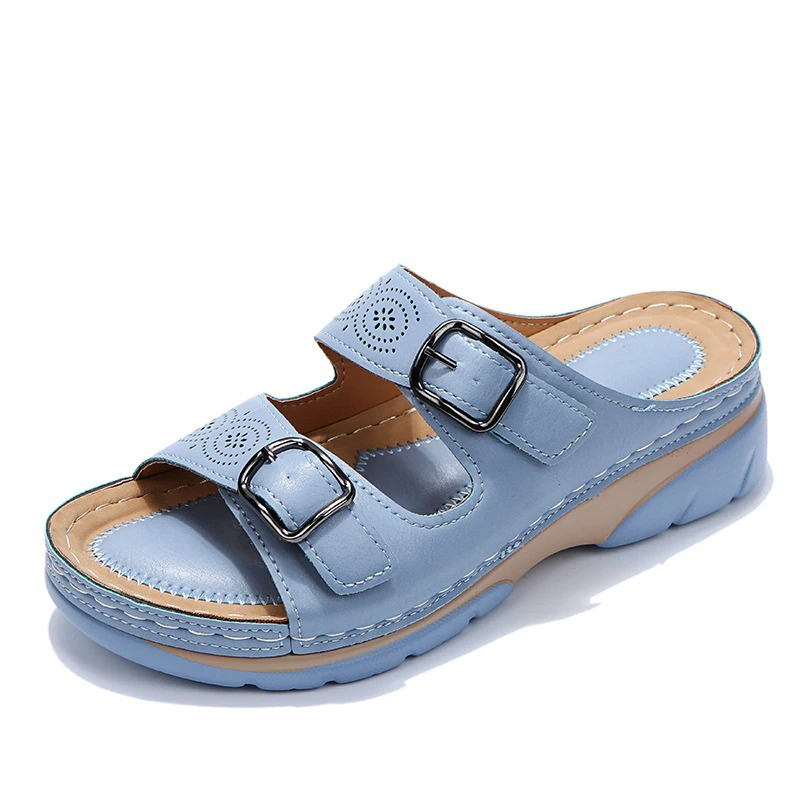 Dam Sandaler | Bekväma | Justerbara Spännen | Sommar