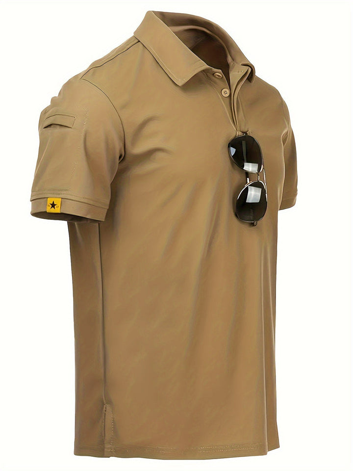 Herrpiké | Slim fit | Med knappar | Sommar