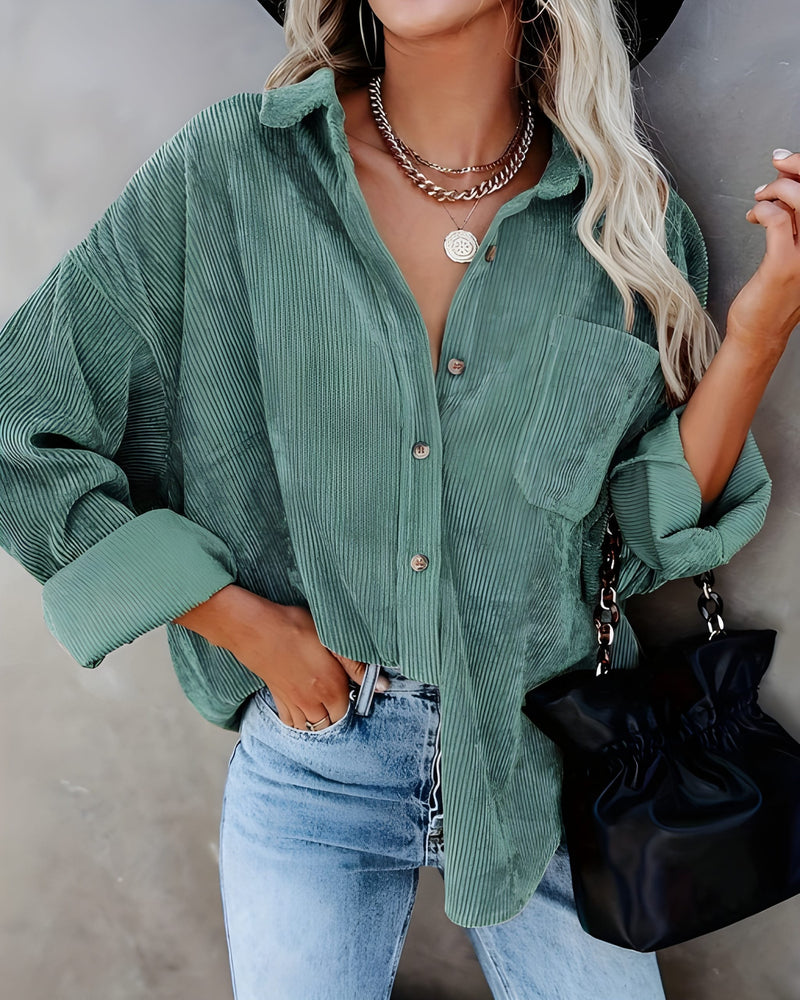 Vinterjacka Dam | Skjortjacka | Långärmad & Bekväm Overshirt