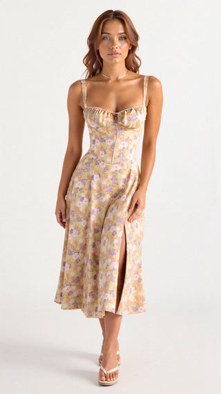 Midjeklänning för kvinnor | Bustier Design | Graciös &amp; Elegant | Tidlös stil