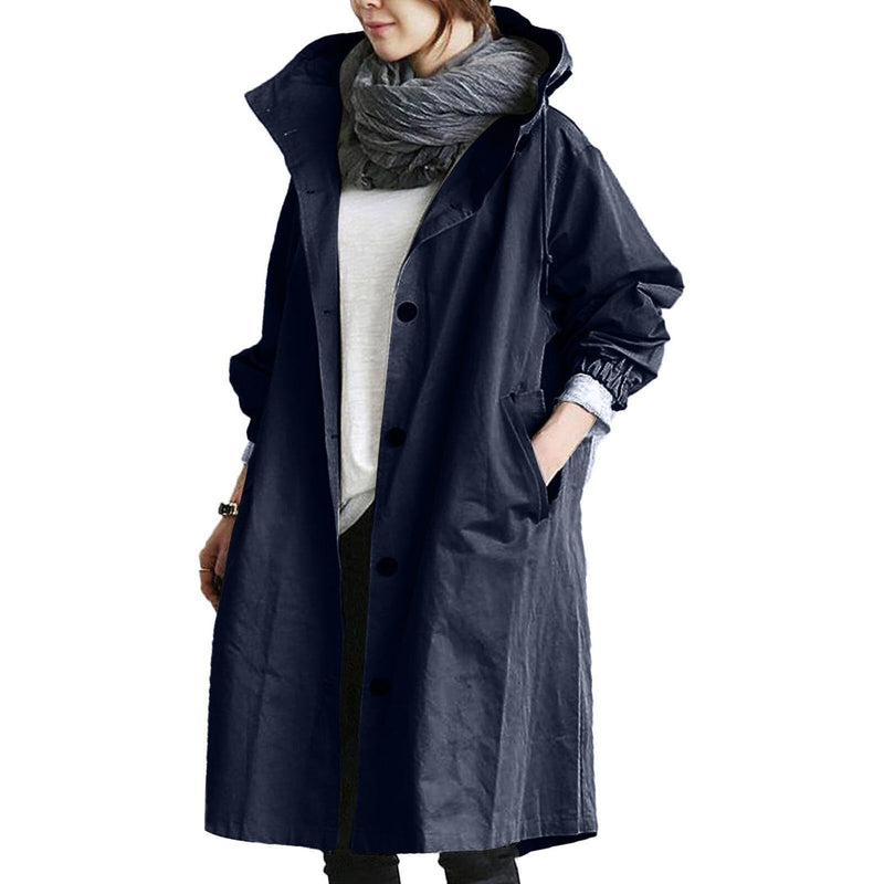 Damregnrock Lång | Elegant & Funktionell | Polyester